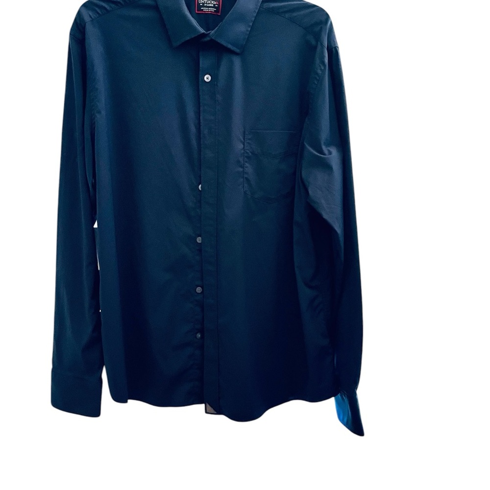 Men's Classic Blue Shirt UNTUCKit Sz XL Long Sleeve